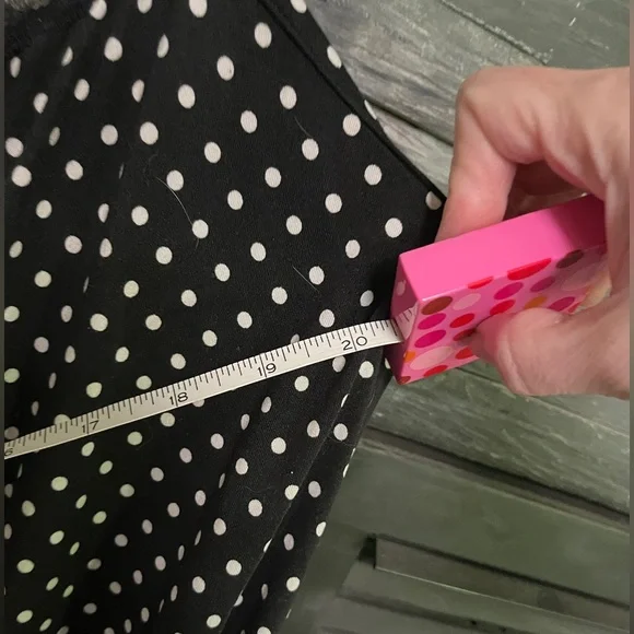 Black and White Polka Dot Lace Trim Racerback Babydoll Nightgown 2X - Picture 2 of 15